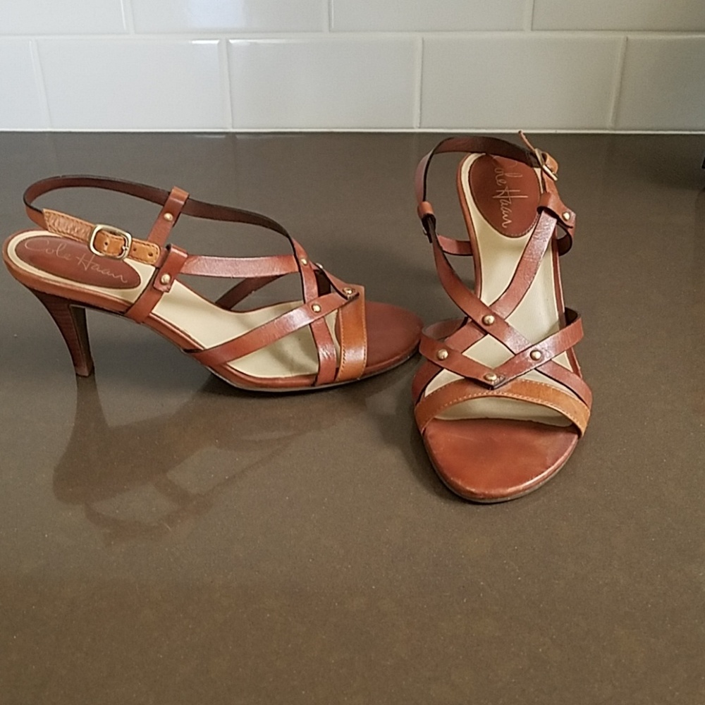 Cole Haan Strappy Heels.